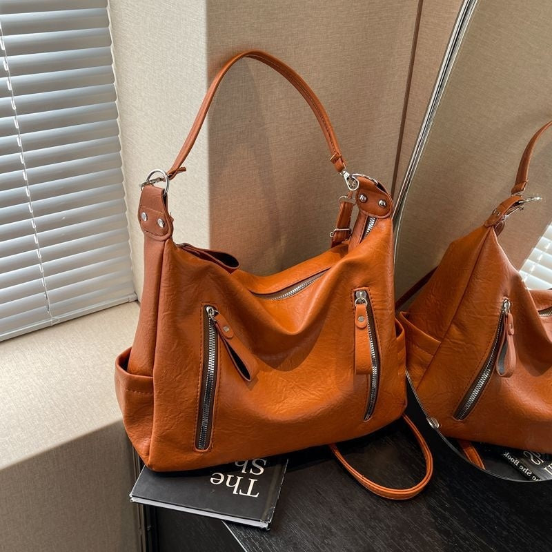 Advanced Texture Retro Shoulder Commuter Bag Tote Bag